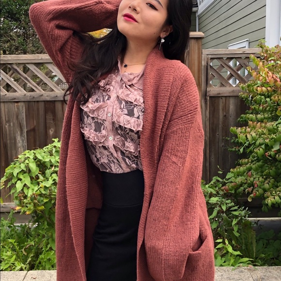 Soft cozy wool open cardigan - Picture 5 of 8